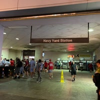 Photo taken at Navy Yard-Ballpark Metro Station by Varshith A. on 7/4/2021