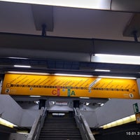 Photo taken at Metro =B= Smíchov Station by Лариса Ю. on 1/10/2023