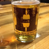 Photo taken at Hall Brewing Co Tap Room by Andy B. on 12/28/2014