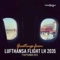 Photo taken at Lufthansa Flight LH 2035 by Arne on 9/7/2013