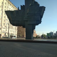 Photo taken at Памятник ополченцам Пролетарского района, погибшим в годы ВОВ by Vladimir G. on 5/3/2018