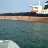 Photo taken at Straits of Johor by Karl W. on 3/26/2014