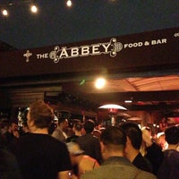 Photo taken at The Abbey Food &amp;amp; Bar by Malcolm F. on 3/30/2013
