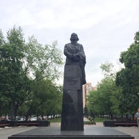 Photo taken at Пам&amp;#39;ятник Миколі Гоголю by Андрей С. on 5/21/2017
