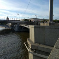 Photo taken at Maly Ustinsky Bridge by Dmitry K. on 6/26/2018