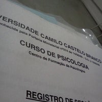 Photo taken at Universidade Camilo Castelo Branco (Unicastelo) by Dee S. on 4/1/2013