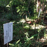 Photo taken at 万葉植物園 by Kazuhira H. on 9/18/2013