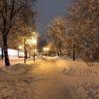 Photo taken at Сквер на 1-й Фрунзенской by Roman U. on 2/14/2019