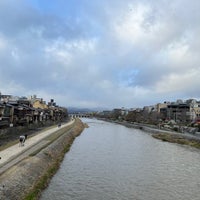 Photo taken at Shijo-ohashi Bridge by Chew Geok C. on 3/26/2024