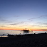 Photo taken at Brighton Beach by Buket A. on 10/31/2016