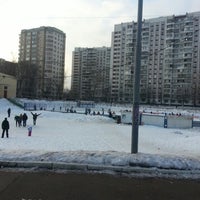 Photo taken at Каток у «Спутника» by Anna K. on 2/17/2013