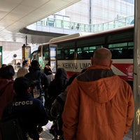 Photo taken at Kita-Senju Sta. Bus Stop by Takuya N. on 2/26/2018