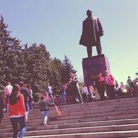 Photo taken at Памятник Ленину В.И. by Yulianna . on 5/10/2013