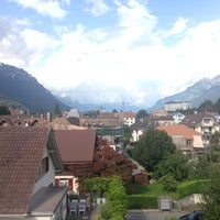 Photo taken at Hotel Rugenpark B&amp;amp;B Interlaken by Mohammad A. on 8/5/2014