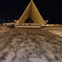 Photo taken at Памятник Первой палатке by Евгений В. on 12/31/2013