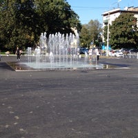 Photo taken at Сухой фонтан «Крестики-нолики» by Александра Ф. on 9/9/2014