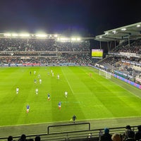 Photo taken at Lerkendal Stadion by Øystein B. on 10/17/2021
