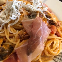 Photo taken at trattoria con amare by 朝香 小. on 5/18/2019