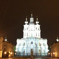 Photo taken at Smolny Cathedral by Oksana F. on 5/18/2013