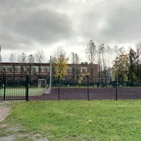 Photo taken at Стадион школы № 490 by Дарья С. on 10/14/2016