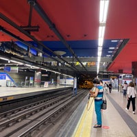 Photo taken at Metro Nuevos Ministerios by Marios N. on 6/22/2022