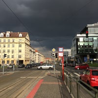 Photo taken at Thákurova (tram) by Jan M. on 4/13/2016