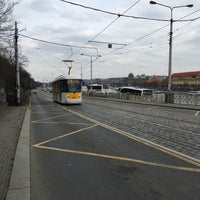 Photo taken at Čechův most (tram) by Jan M. on 2/27/2016