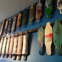 Photo taken at Bustin Boards Skateboard Shop by Jonathan N. on 2/14/2013
