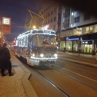 Photo taken at Bílá labuť (tram, bus) by Karel K. on 12/18/2023