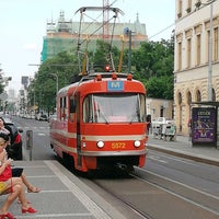 Photo taken at Karlínské náměstí (tram) by Karel K. on 6/19/2021