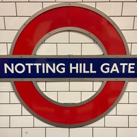 Photo taken at Notting Hill Gate London Underground Station by Oravee P. on 12/23/2023