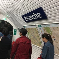 Photo taken at Métro Blanche [2] by Yukiharu T. on 10/6/2018