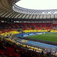 Photo taken at Luzhniki Stadium by Georgy S. on 4/23/2013