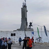 Photo taken at Монумент Победы by Михаил Д. on 2/13/2022