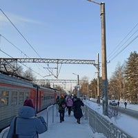 Photo taken at Komarovo railway station by Михаил Д. on 1/7/2022