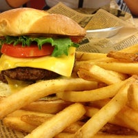 Photo taken at Jake&#39;s Wayback Burgers by Chris M. on 10/3/2012
