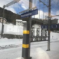 Photo taken at Bahnhof Pontresina by Sidinei R. on 1/4/2020
