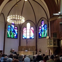 Photo taken at Auenkirche by Volker D. on 6/24/2018