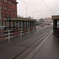 Photo taken at Dejvická (tram) by Jan S. on 2/16/2013