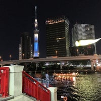 Photo taken at Azumabashi Bridge by Yoshiki I. on 10/8/2015