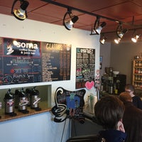 Foto diambil di Soma Coffeehouse &amp;amp; Juice Bar oleh Douglas K. pada 10/3/2016