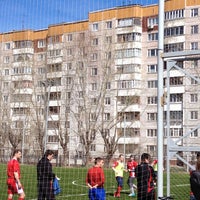 Photo taken at Футбольное поле Школы # 100 by Светлана Л. on 5/5/2013