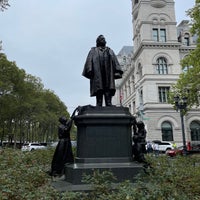 Photo taken at Cadman Plaza Henry Ward Beecher Monument by Nate F. on 8/2/2022