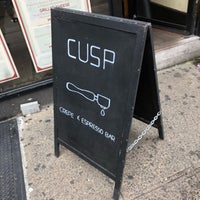 Photo taken at Cusp Crepe and Espresso Bar by Nate F. on 10/11/2018