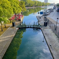 Photo taken at Canal Saint-Martin by Nate F. on 4/29/2024