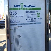 Photo taken at MTA Bus - Newport Av &amp;amp; B 116 St (Q35) by Nate F. on 9/28/2014