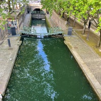 Photo taken at Canal Saint-Martin by Nate F. on 4/29/2024