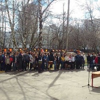 Photo taken at Школа 856 by Макс С. on 4/26/2013