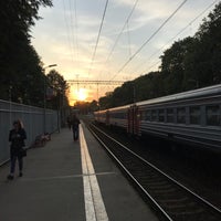 Photo taken at Ж/д платформа Переделкино by M A R U S Y A on 9/21/2017