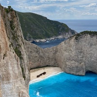 Photo taken at Navagio by Mark T. on 9/5/2023